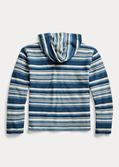 Sudaderas Con Capucha Ralph Lauren Hombre Azules Rayas - Striped Terry - BFNQR9705